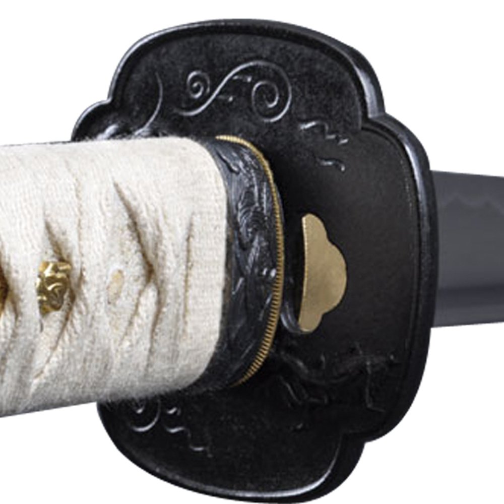 Handmade Sword Samurai Katana Sword, Practical, Hand Forged, 1045 Carbon Steel, Heat Tempered/Clay Tempered, Full Tang, Sharp, Scabbard