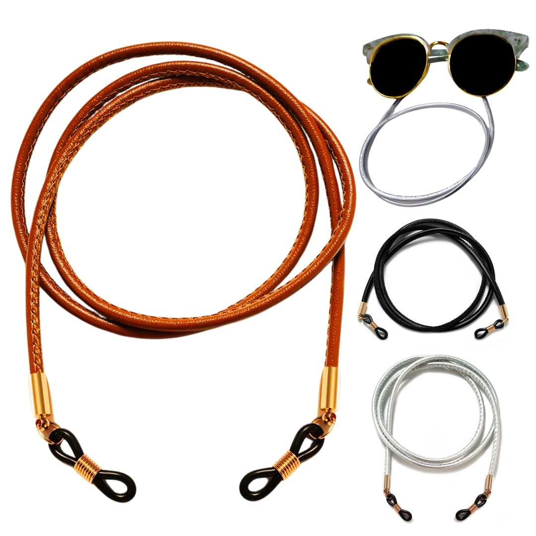 one age [Pack of 1 Pcs PU Artificial Leather Eyeglasses Sunglasses Retainer Rope|Non slip Anti lost Reading Glasses Lanyard Cord Holder for Optical Glasses Men|women Eyewear Accessory-picture-10