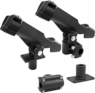 LBW Fishing Rod Holders for Boat Side Deck Mount Rod Holder Adjustable Kayak Fishing