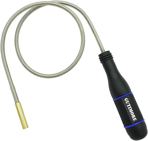 GUTIMORE - Herramienta de recogida magnética flexible, 25 pulgadas de largo, flexible y flexible para serpiente, pastilla magnética flexible (azul)..