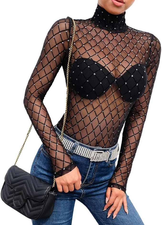 ★TUOMIO★ MESH LAYERED LONG SLEEVES ☆TUOMIO☆ MESH LAYERED LONG SLEEVES Women's Long-Sleeve