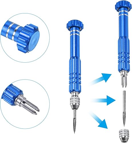 Miniatura 4 de PATIKIL Removedor de ojales de bádminton, accesorio de herramienta de raqueta de bádminton de acero inoxidable