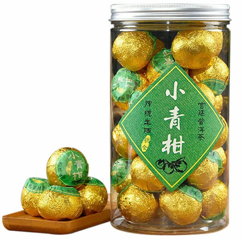 200g Grün Orange Pu'er Tee China Original Puerh Tee Guter Tee Natürlicher Bio Puerh -Tee Grünes Essen ohne Zusatzstoffe Puer Tee
