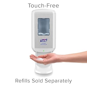 PURELL CS8 Automatic Hand Sanitizer Dispenser, White, for PURELL CS8 1200 mL Hand Sanitizer Refills (Pack of 1) 7820-01