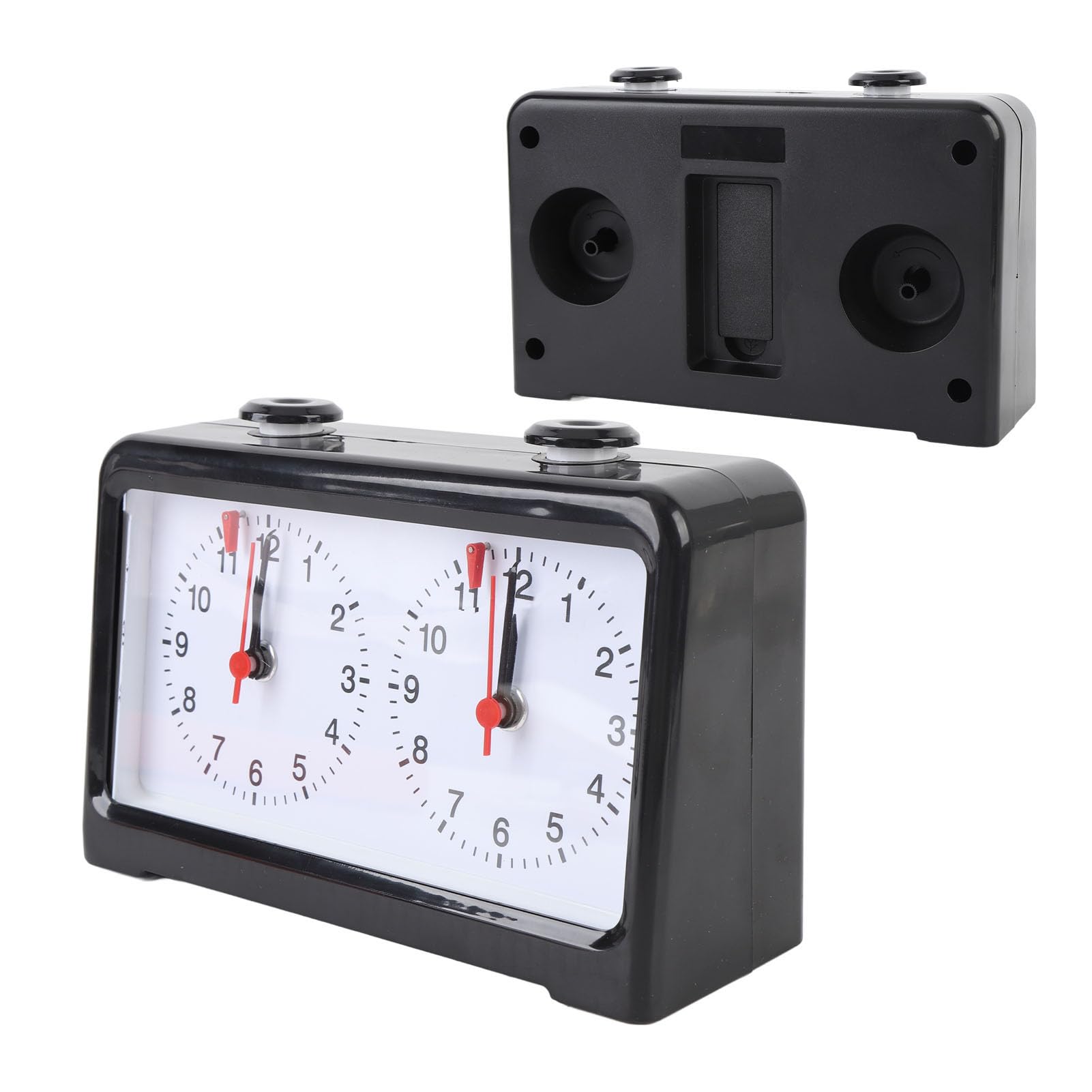 Mechanische Schachuhr, hohe Genauigkeit, analoger Timer, stabile Basis, leiser, Elegantes Design für Schachwettbewerbe und Training, ABS-Material