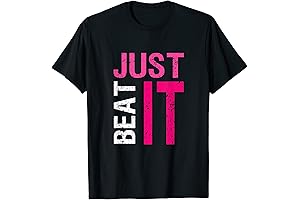 Just Beat It Warrior Breast Cancer Awareness Month Pink T-Shirt