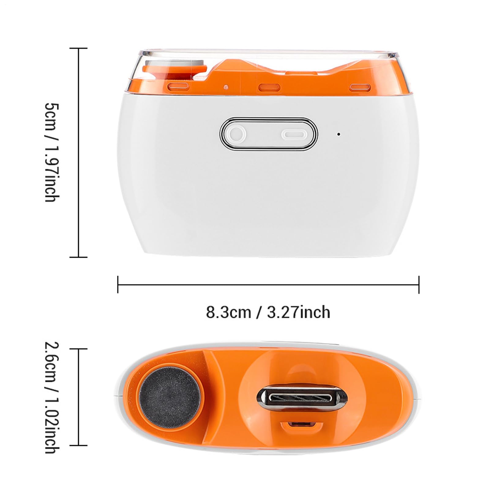 Cortauñas Automático Herramienta de Manicura Recargable | Cortauñas Eléctrico para Personas Mayores Para Casa, Salón, Viaje, Dormitorio, Viaje por Carretera, Desplazamientos y