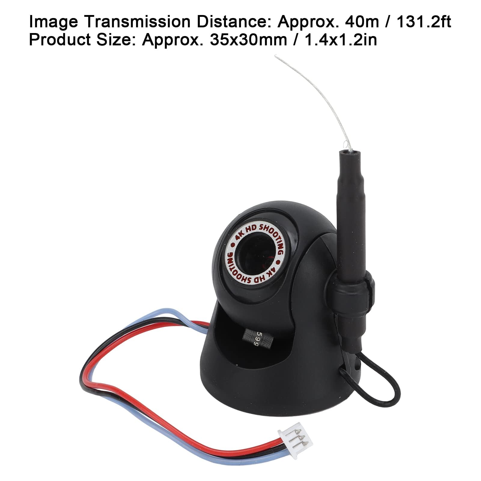 Cámara de Coche RC, cámara WiFi HD 720P Cámara de Coche con Control Remoto RC para picnics Serie F3 F4 1/24 Senderismo Viajes