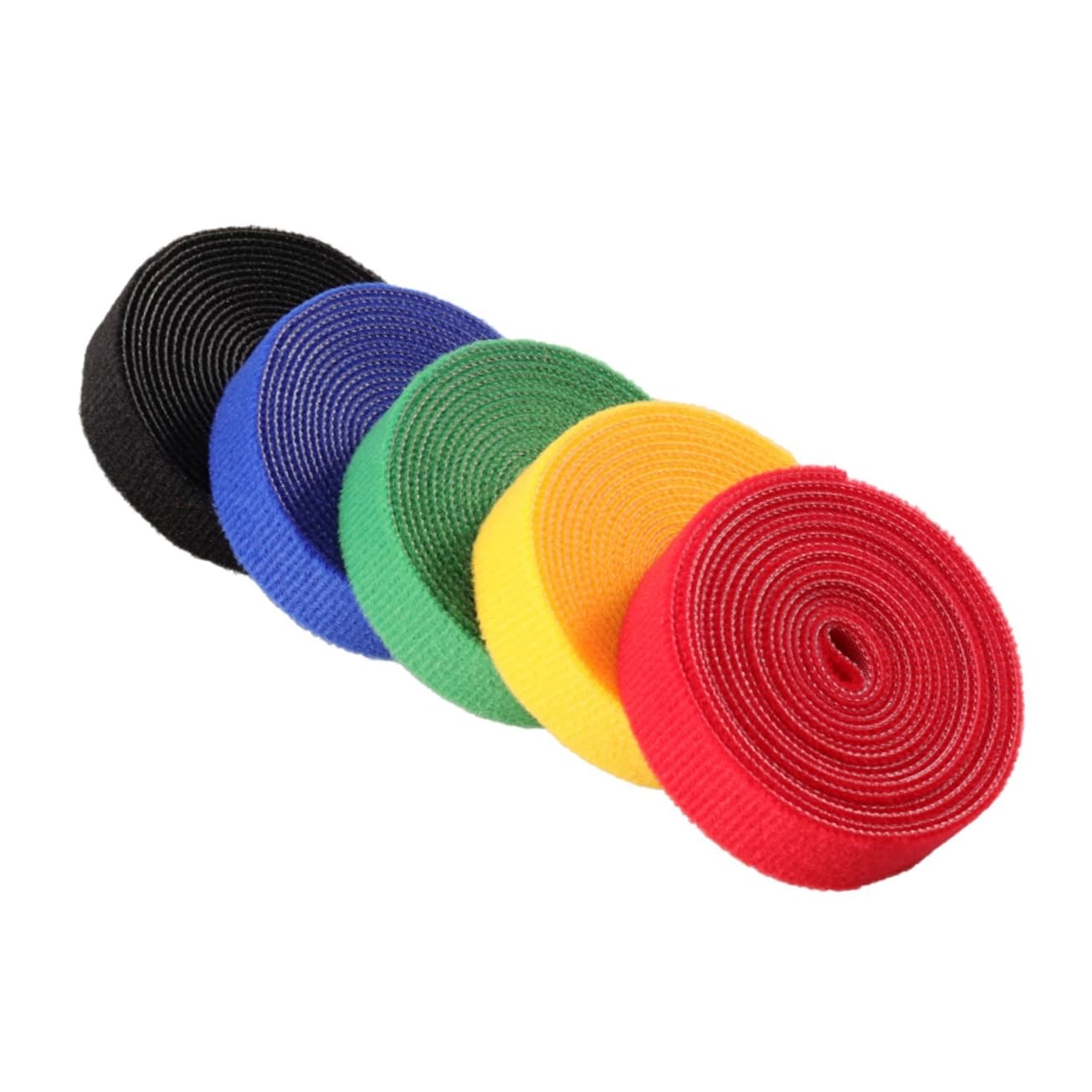 Homoyoyo 1m Hook and Adhesive Cable Straps Reusable Wire Organizer for Home Office Tablet Pc Tv and Electronics