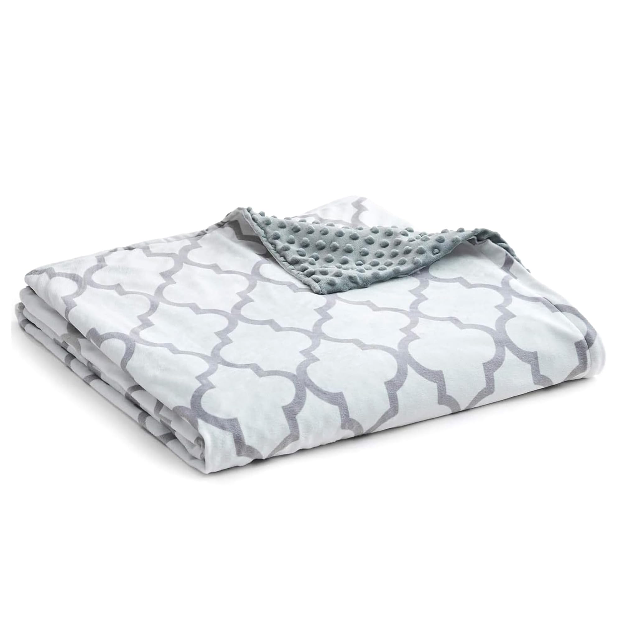 YnM Fuzzy Duvet Cover for Weighted Blankets (Lattice Scroll 41''x60'') โ image 1
