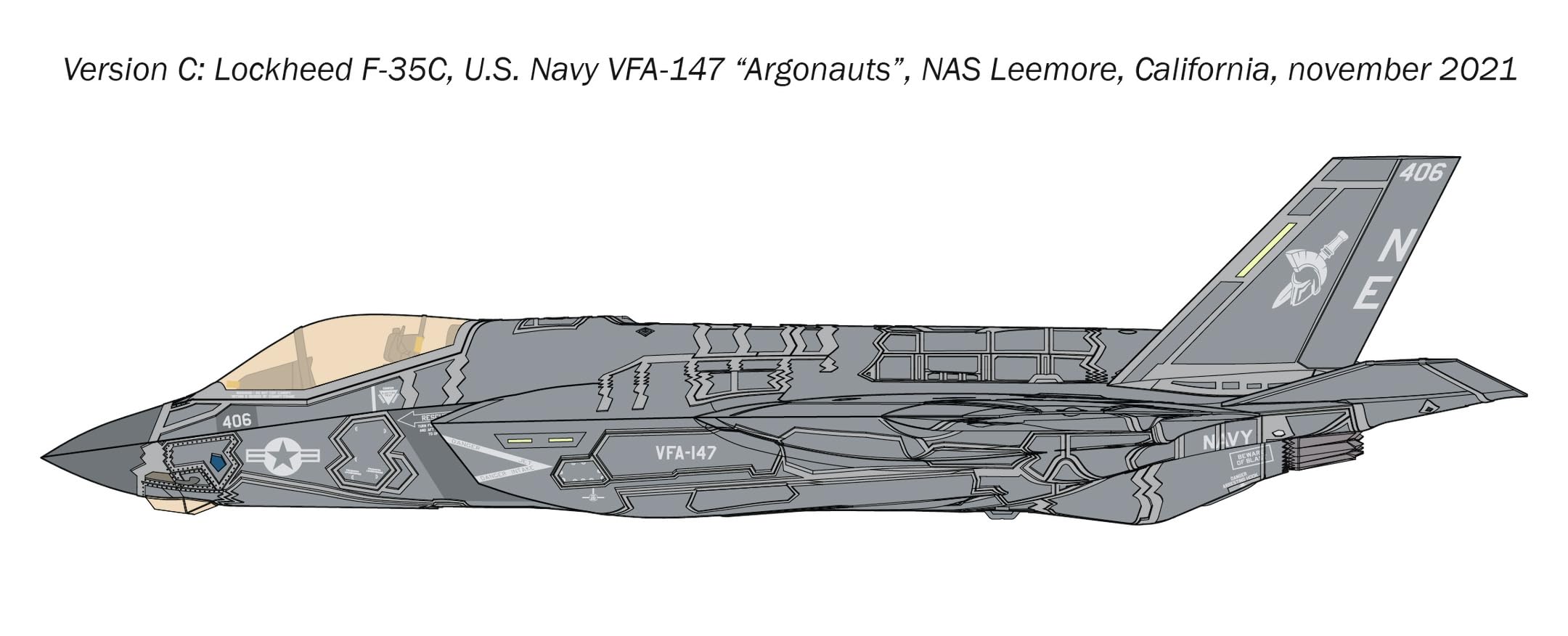 Amazon | イタレリ(ITALERI) 1/72 アメリカ海軍 F-35C ライトニングII