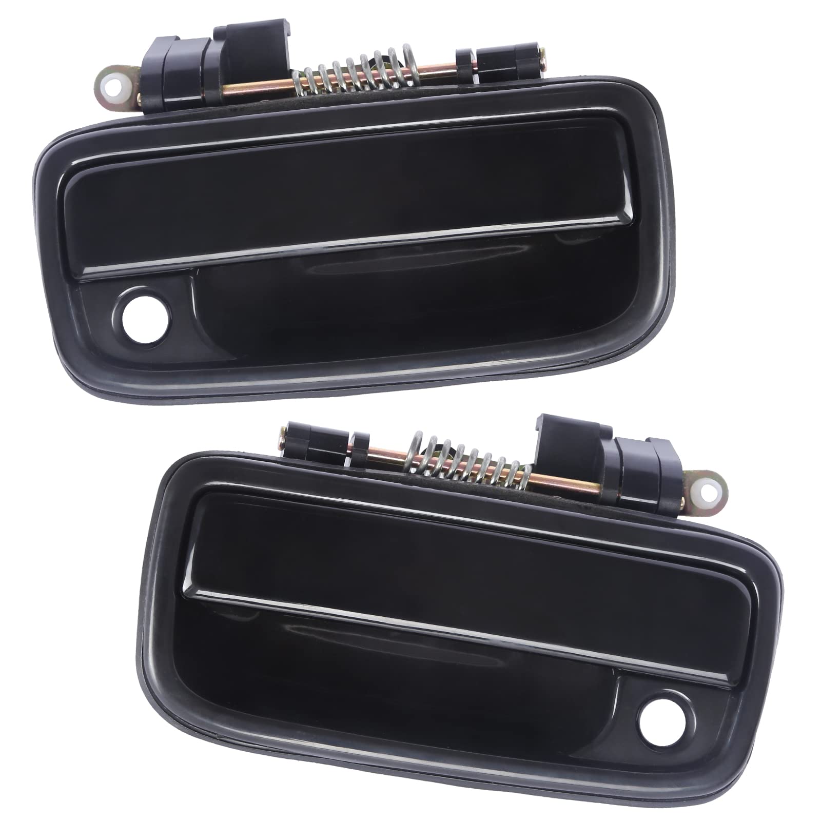 BINWUHU 2PCS Exterior Door Handle Front Left Driver and Right Passenger Side Compatible with The Following Models: 1995-2004 Toyota Tacoma Replace 6922035020, 6921035020 w/Key Hole