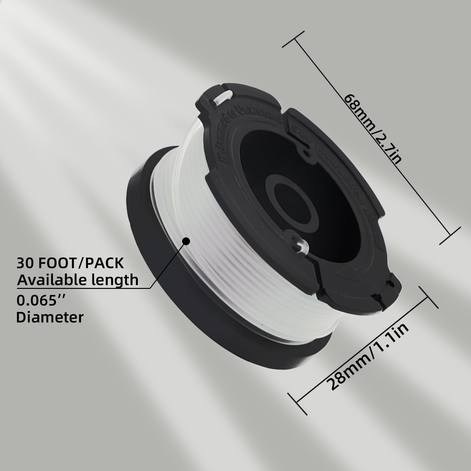 Yweller 20 stuks A6481 A6485 reservespoel 1,65 mm, 10 m lengte voor Black Decker accu grastrimmer STC1840EPC, STC1820, ST5530, GLC3000 met RC-100-P spoelafdekking (14 spoelen 3 doppen 3 lente