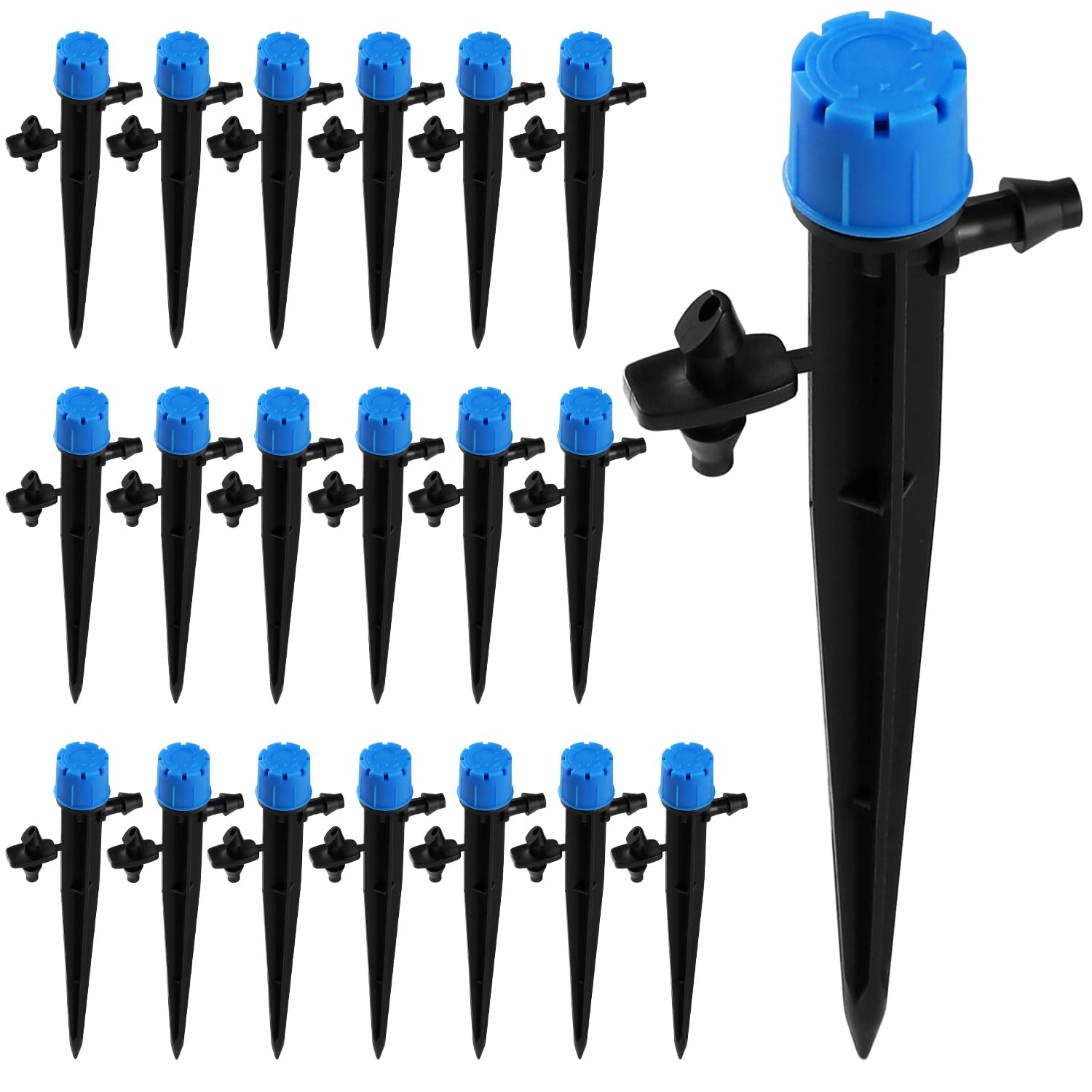 VooGenzek 20 PCS 360 Degree Adjustable Irrigation Dripper Sprinkler