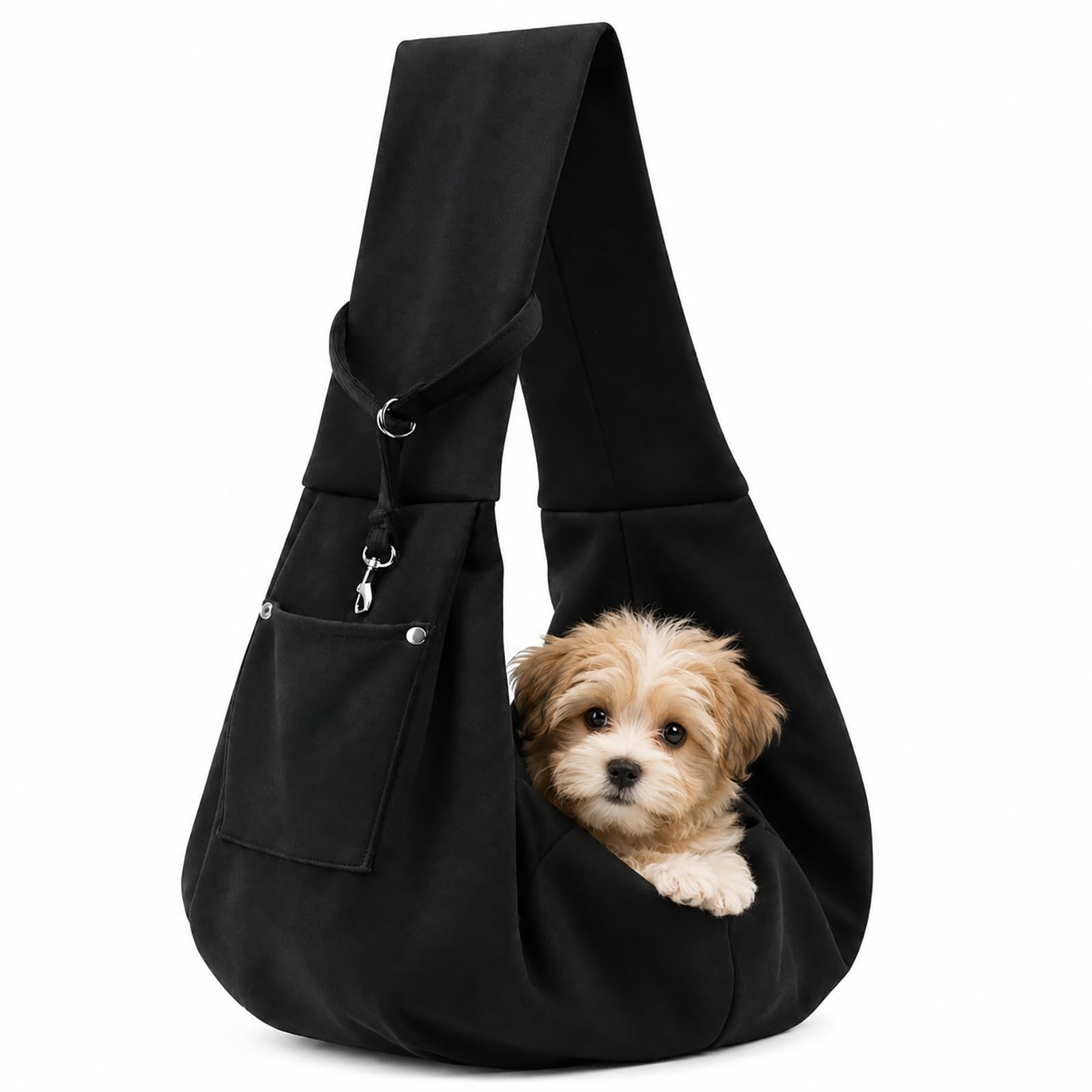 Puppy Sling Carrier for Small Dogs, Soft Hands Free Travel Bag
