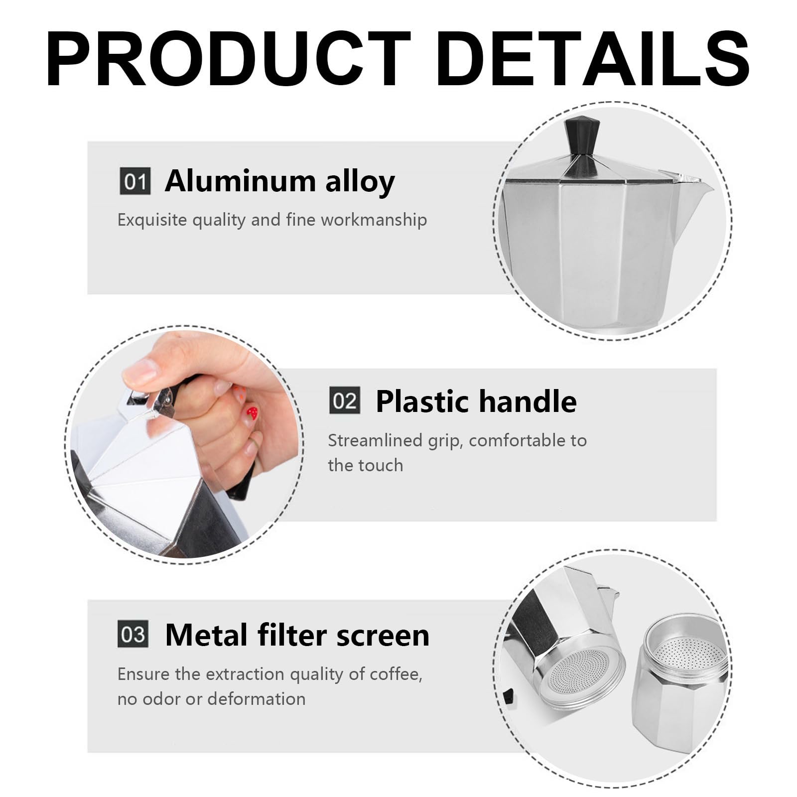 Cafetière Électrique Italienne pour 6 Tasses, 300 ml Cafetière Électrique Italienne d' Expresso avec Mini Plaque Chauffante, Portable Cafetières Moka en Aluminium, Cadeau pour Maison et Voyages
