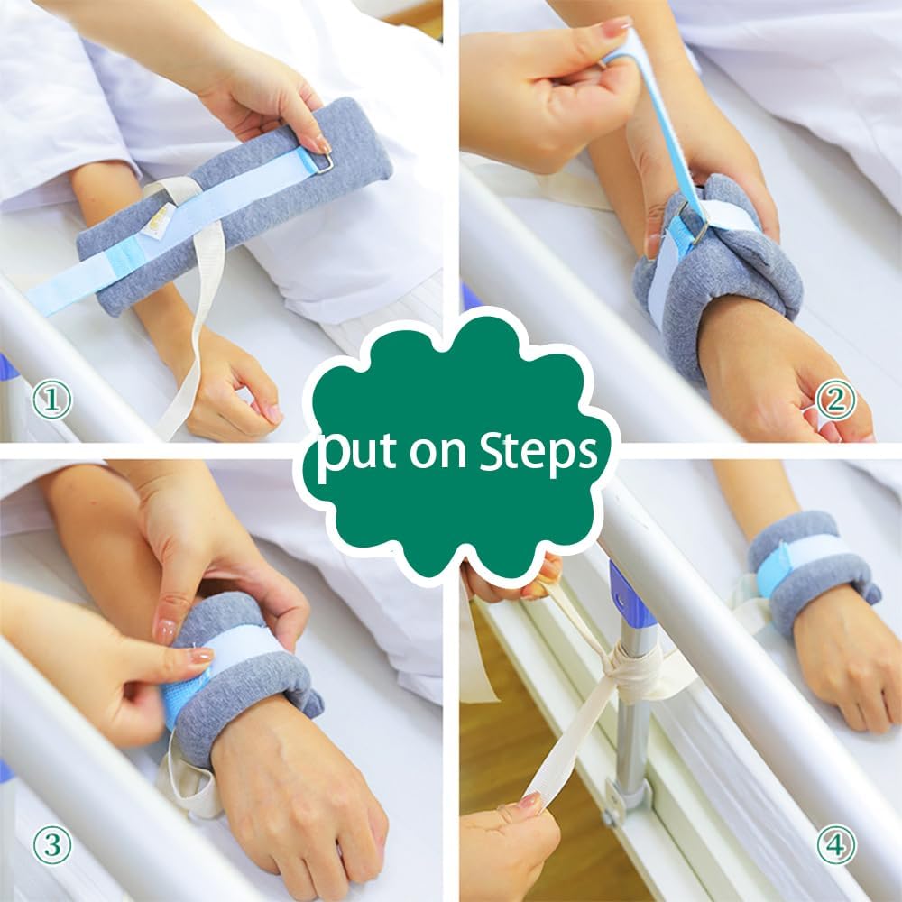 Hospital Restraints Bed Strap,Patient Medical Restraints Limb Holders,Hospital Beds Bed Restraint for Hand, Feet,Ankle or Arm Universal Constraints Control