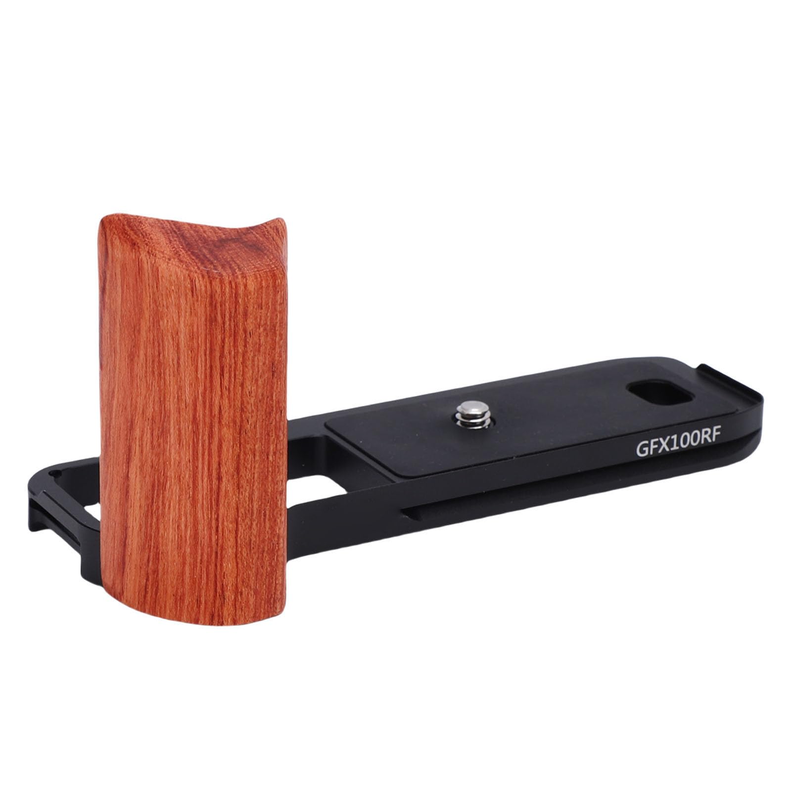 Impugnatura a L per Fotocamera per Fujifilm GFX 100RF, Grip | Maniglia laterale in legno, Piastra di base a sgancio rapido, Adatto allo stabilizzatore Arca, Facile accesso al vano