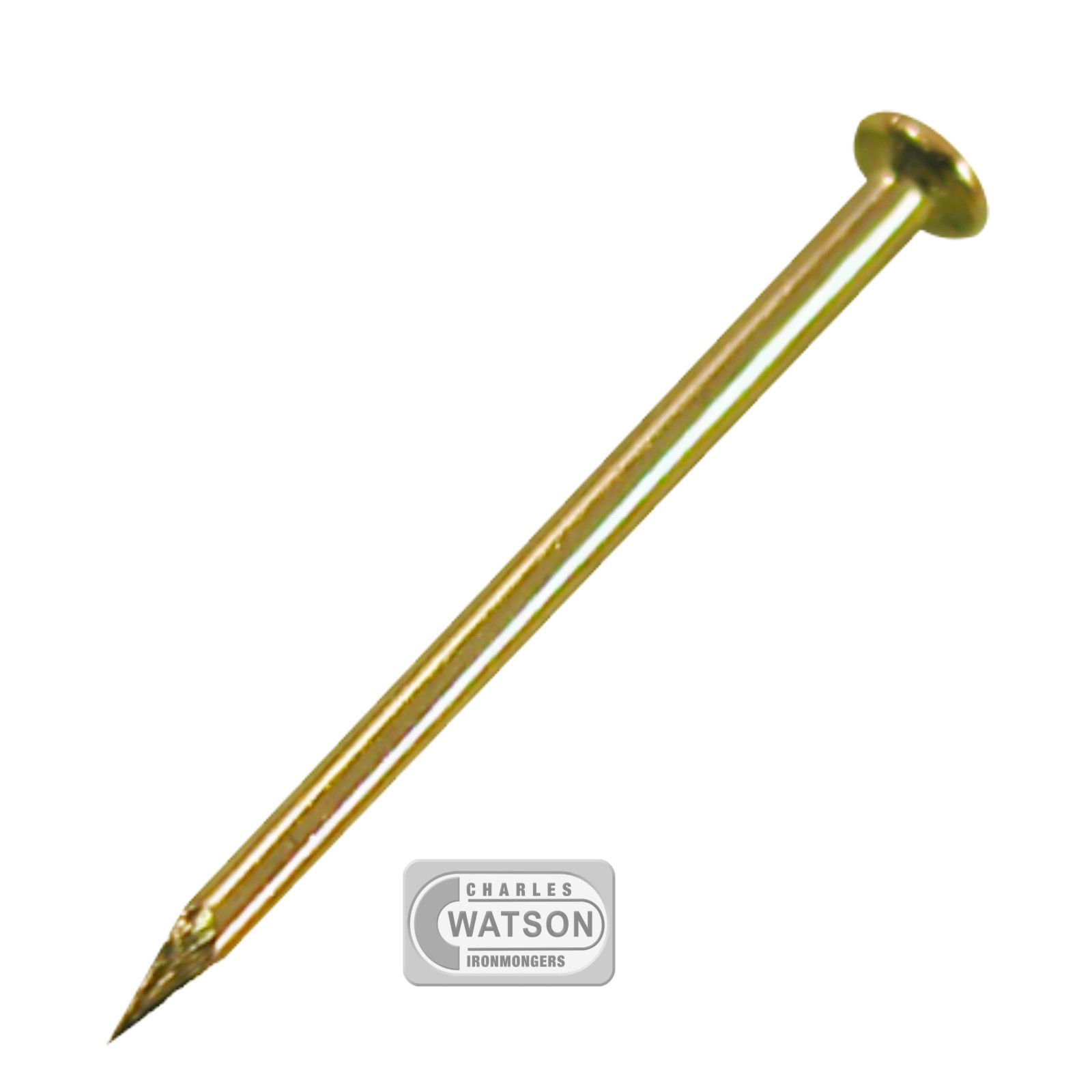 Brass Plated Hardened Picture/Photo Wall Hanging Hook – 25 Pack