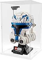 Vista 51 de Choowin Vitrina de acrílico para casco de Lego Star Wars para casco de Lego Capitán Rex, vitrinas de acrílico transparente grueso
