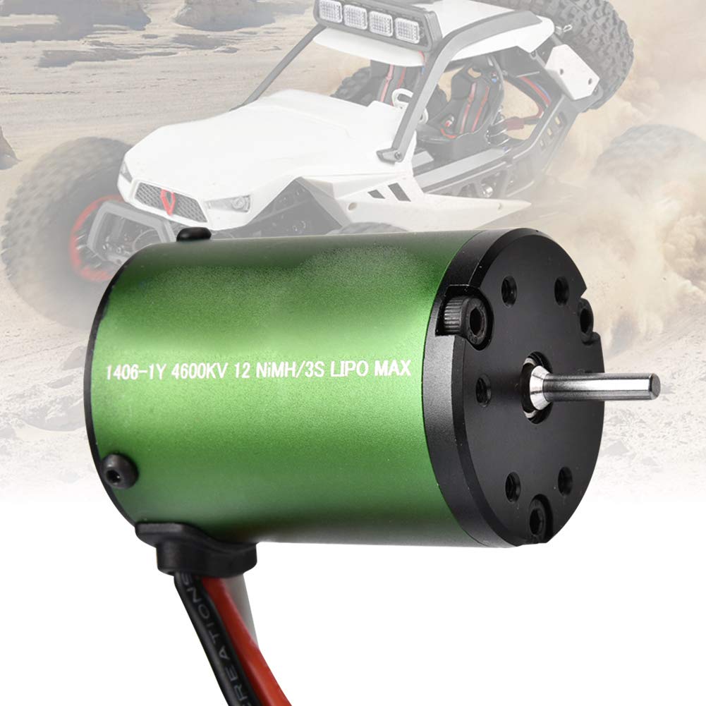 Changor Bezszczotkowy Silnik do Ciężarówki RC w Skali 1/10, Moc 4600KV | Łożysko metalowe o wysokiej wytrzymałości, cicha praca, łatwy w montażu, trwały