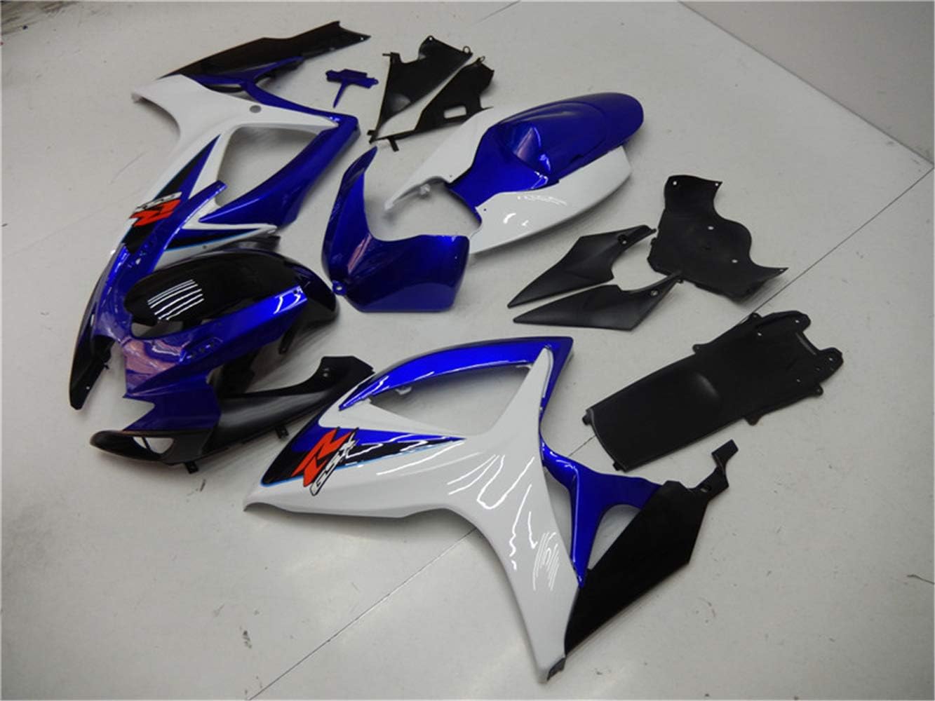 Plastic Bodywork White Blue Fairing Fit for Suzuki 2006 2007 GSXR 600 750 Injection ABS New Bodyframe 06 07 GSXR-600 750