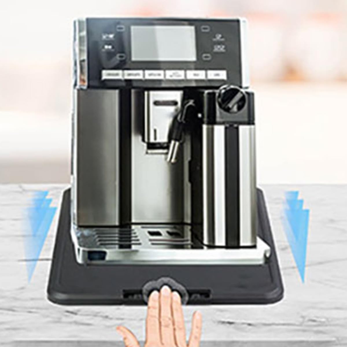 Plateau Antidérapant Abs à en Coulissant Machine pour Fond et Déplacement sans Effort, de Cuisine et Rangement