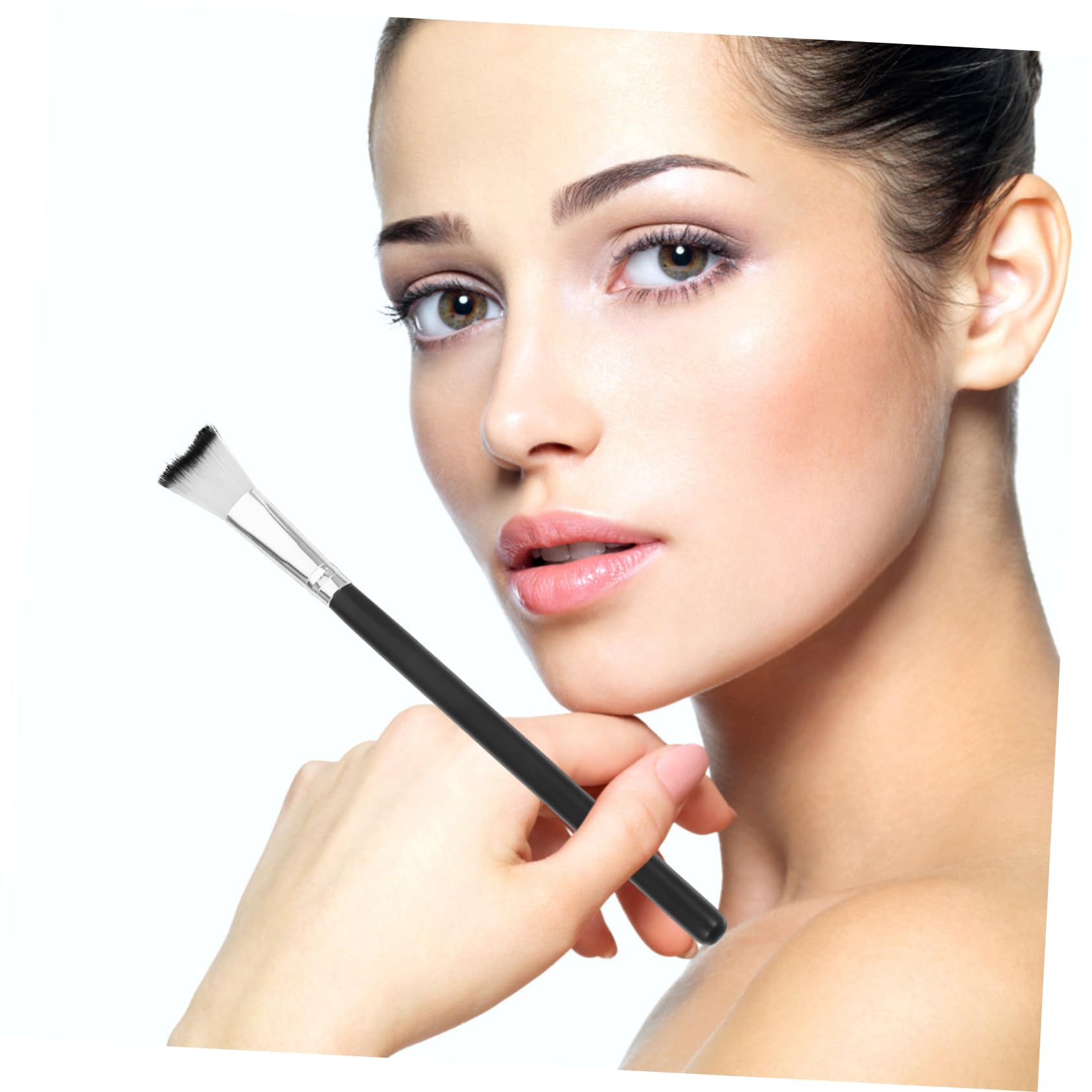 MAGICLULU Set Di 5 Pennelli Per Il Trucco Per Il Contorno Del Naso Per Illuminare Per Donne Strumenti Per Il Trucco Multifunzionali Setole Morbide 3 Pezzi*5