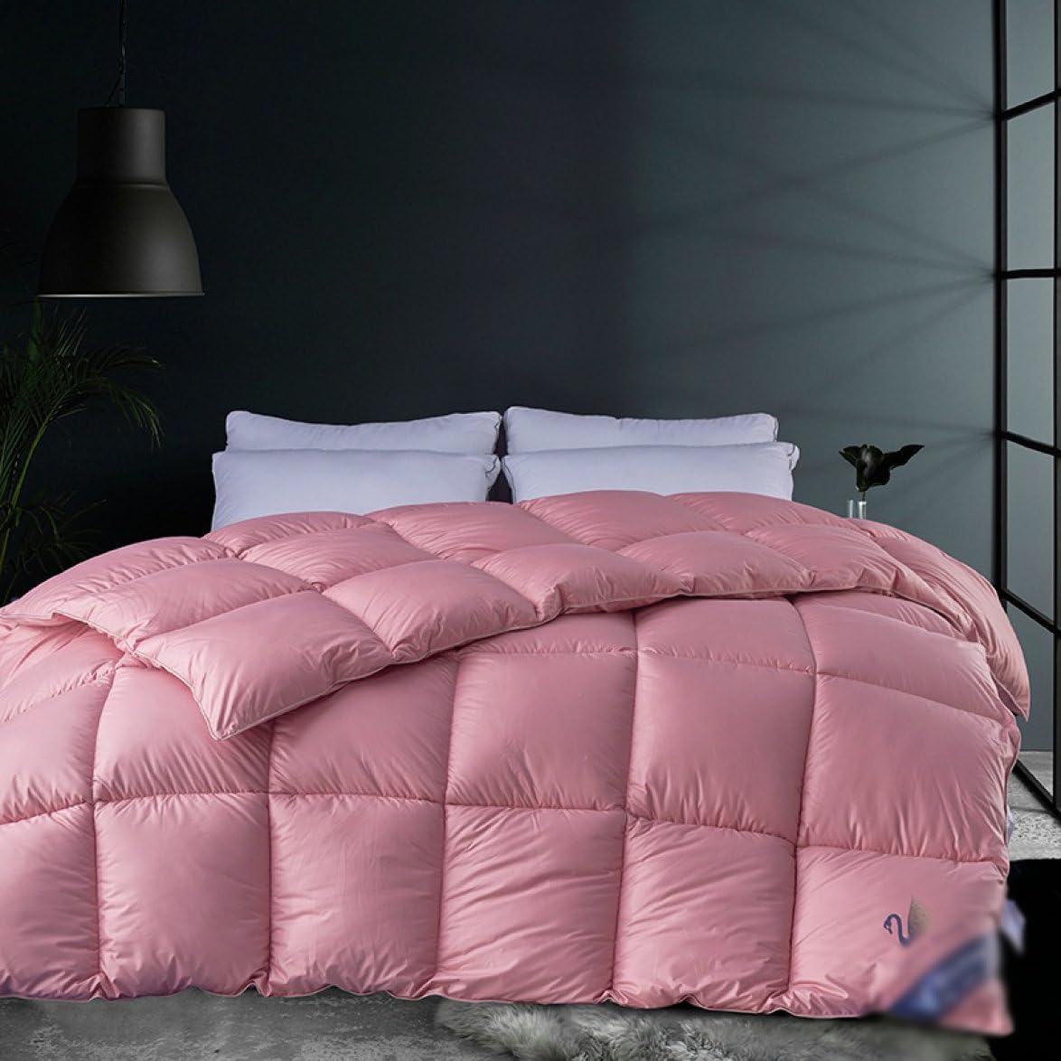 Amazon｜SCTX 羽毛布団 シングル 肌掛け ダウンケット ピンク 夏用