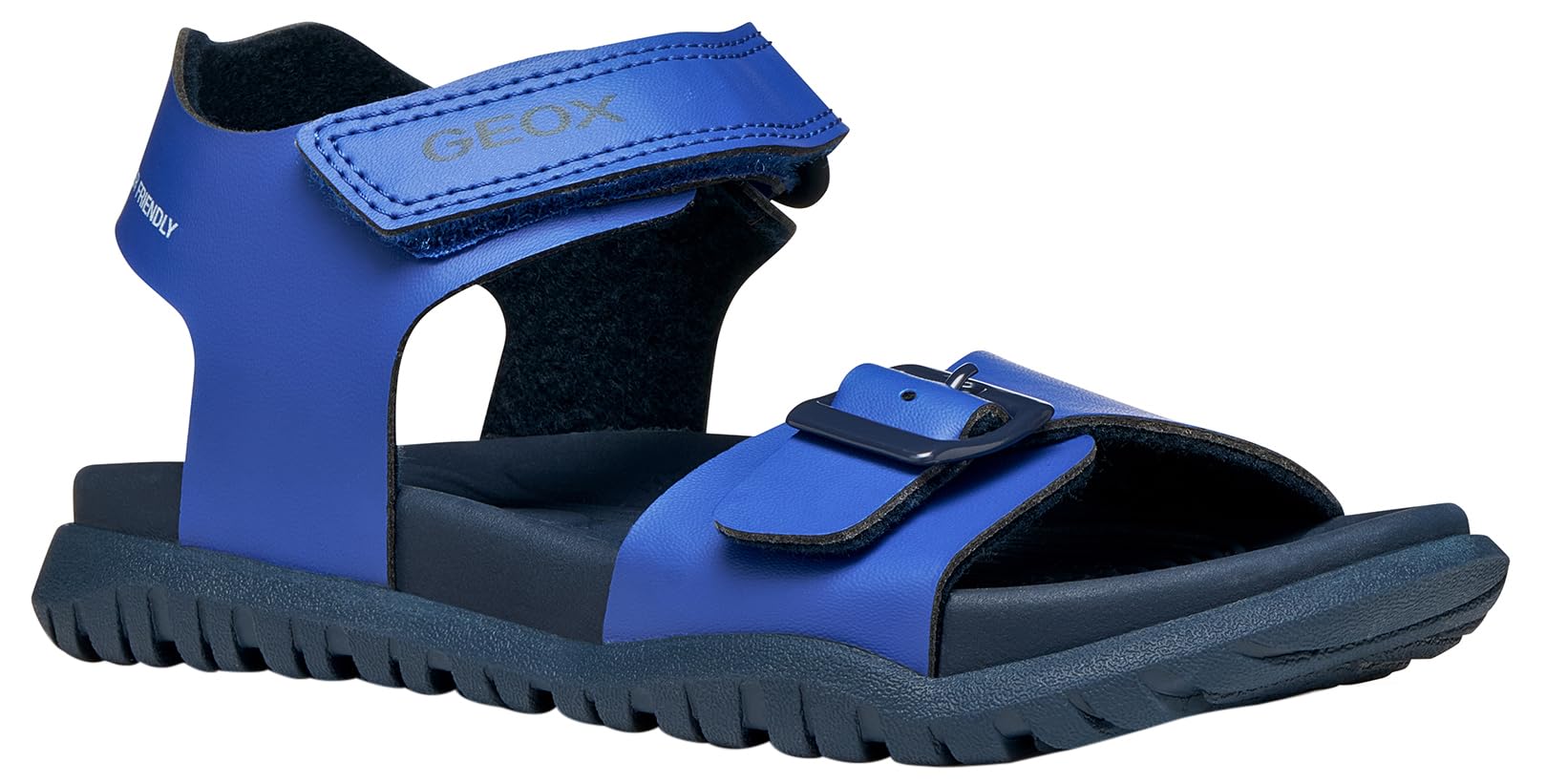 Geox J FUSBETTO BO Sandal, Royal/Navy, 25 EU
