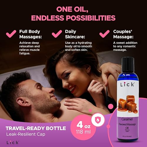 Miniatura 6 de Aceite de masaje con sabor a caramelo para terapia de masaje, masaje muscular relajante para hombres y mujeres con aceite natural de vitamina e con