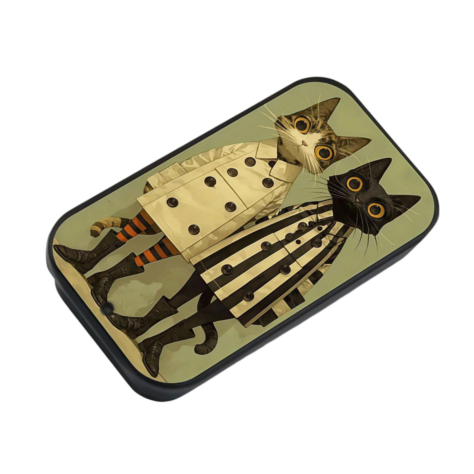 Whoasyst Sturdy Iron Matchboxes Case with Push Pull Design Perfect for Collecting Buttons Pins and Miniature Decorations Traditional Desk Decor