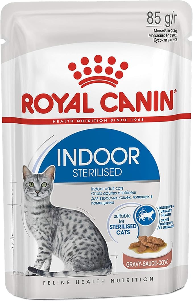 ROYAL CANINIndoor Sterilised in Gravy Cat Wet Food - 85G