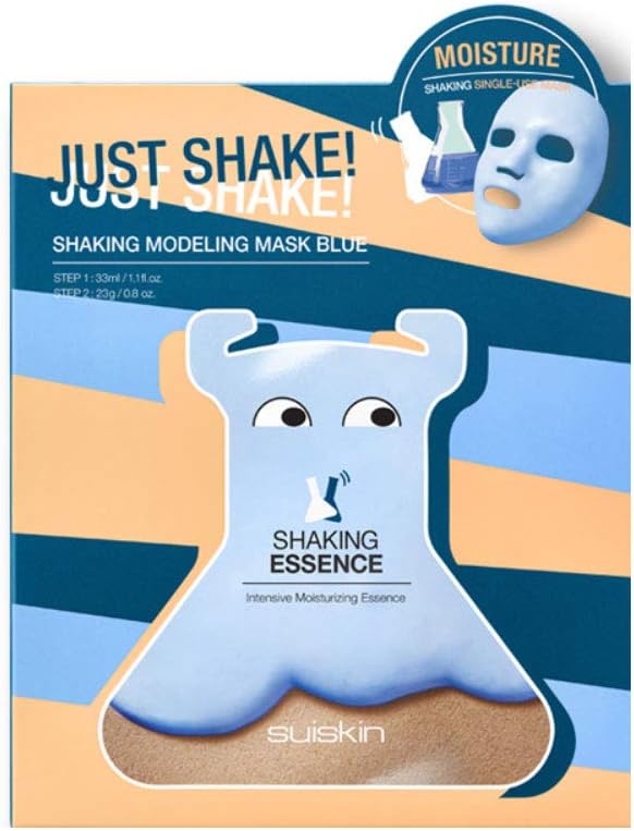 Suiskin Shaking Modeling Mask Blue 3 Pack Skin Moisture + Calming K-beauty