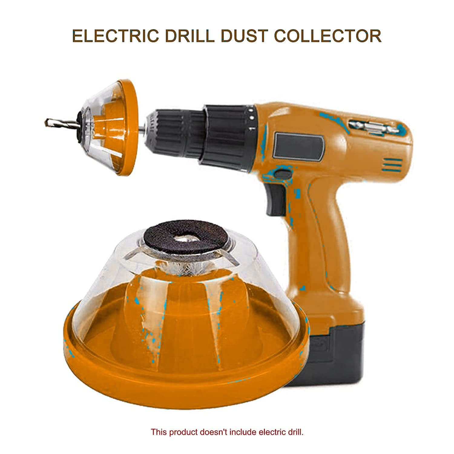 AASONS Drill Dust Collector Catcher Attachment, Electric Drill Dust Cover Ash Bowl Accessory Dustproof Device Electric Hammer Drill Dust Collector For Home Reusable Drilling Wood Wall Working 3