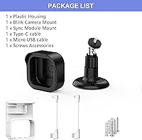 Vista 7 de Blink Outdoor 4 (4.ª generación) - Soporte de pared, cubierta protectora resistente a la intemperie y montaje ajustable de 360 grados con soporte