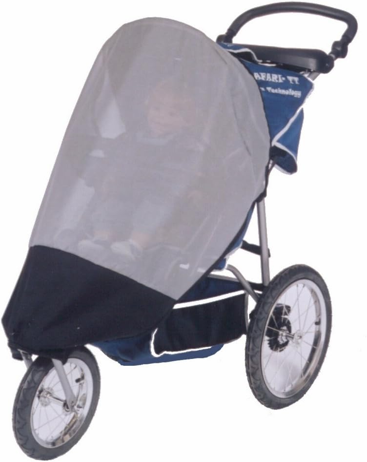 Sashas Sun, Wind and Insect Cover for InStep Safari TT and Suburban Safari, Mall Cruiser 2010 and Older Single Jogger