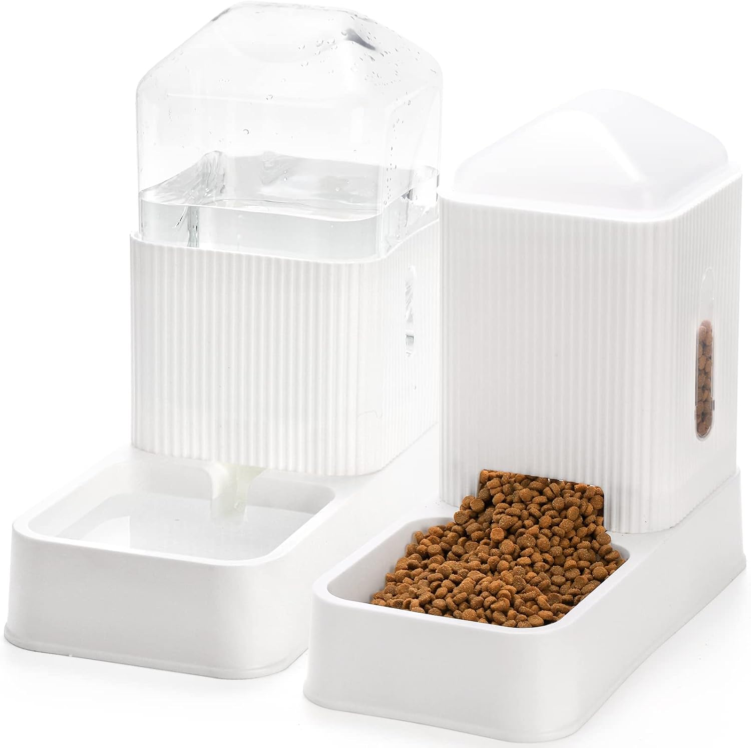 Pet Supplies YOUEON 1 Gallon Automatic Cat Feeder and Water Dispenser