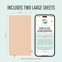Vista 4 de Burn Scar Pro™ Hojas de silicona para cicatrices con protector solar – Descoloran cicatrices, queloides y cicatrices de cirugía – Parches