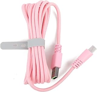 Ruarby USB Cable Nylon Braided Keyboard Wire Durable Line For BlackWidow TE V1 V2 Gaming Keyboards 1.7-2M Usb Cable Mechanical Keyboard USB Braided Cable Cord For BlackWidow TE V1