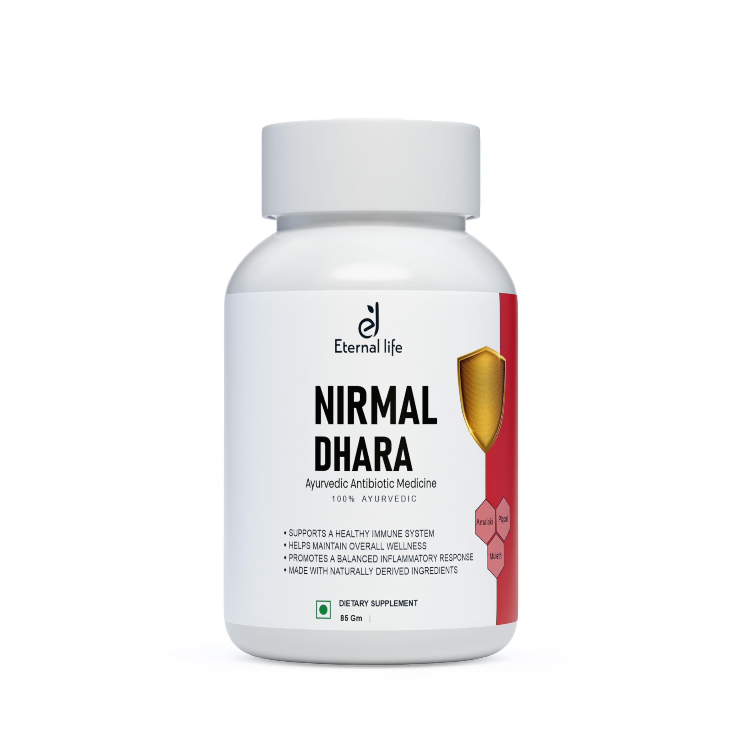 Eternal Life Nirmal Dhara | Ayurvedic Herbal Supplement for Cold, Cough & Seasonal Wellness | Blend of Natural Ingredient for Daily Use | Supports Balanced Health & Vitality | 85g Pack for Men & Women-image-28