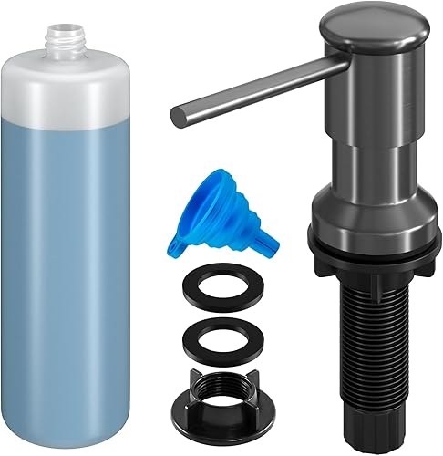 Miniatura 9 de Dispensador de jabón para fregadero de cocina, dispensador de jabón para fregadero Kichen, kit de tubo de extensión de 47 pulgadas, bomba