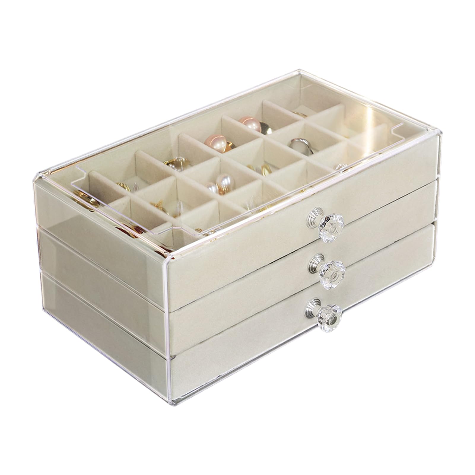 Rock Collection Vitrine – Boîte de présentation en cristal à 54 emplacements, étagère en acrylique | Boîte de rangement à 3 niveaux pour minéraux, coquillages, miniatures et souvenirs, vitrine Rock Collection Vitrine – Boîte de présentation en cristal à 54 emplacements, étagère en acrylique | Boîte de rangement à 3 niveaux pour minéraux, coquillages, miniatures et souvenirs, vitrine