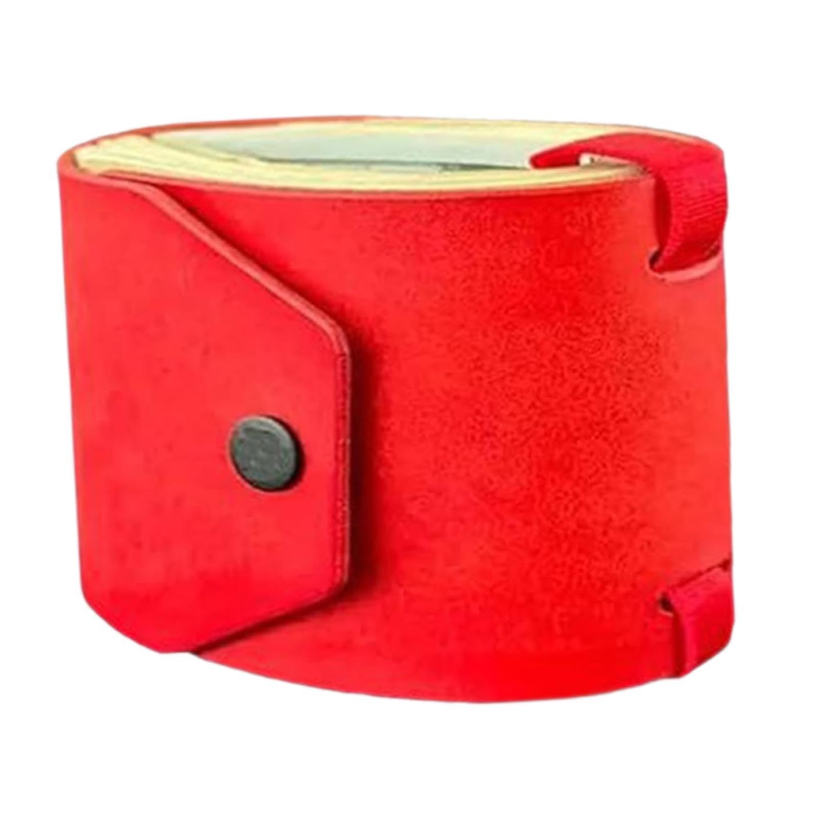 APLVFFZH Cash Wrap Wallet with Clasp Pouch Lightweight Portable Compact Handbag Organizer Money Holder for Men Holiday Women Festive, Red