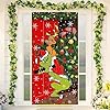 Couverture De Porte - Décoration De Noël - Tissu Polyester - 200x90 Cm - Utilisation Extérieure - Joyeux Noël - Maison