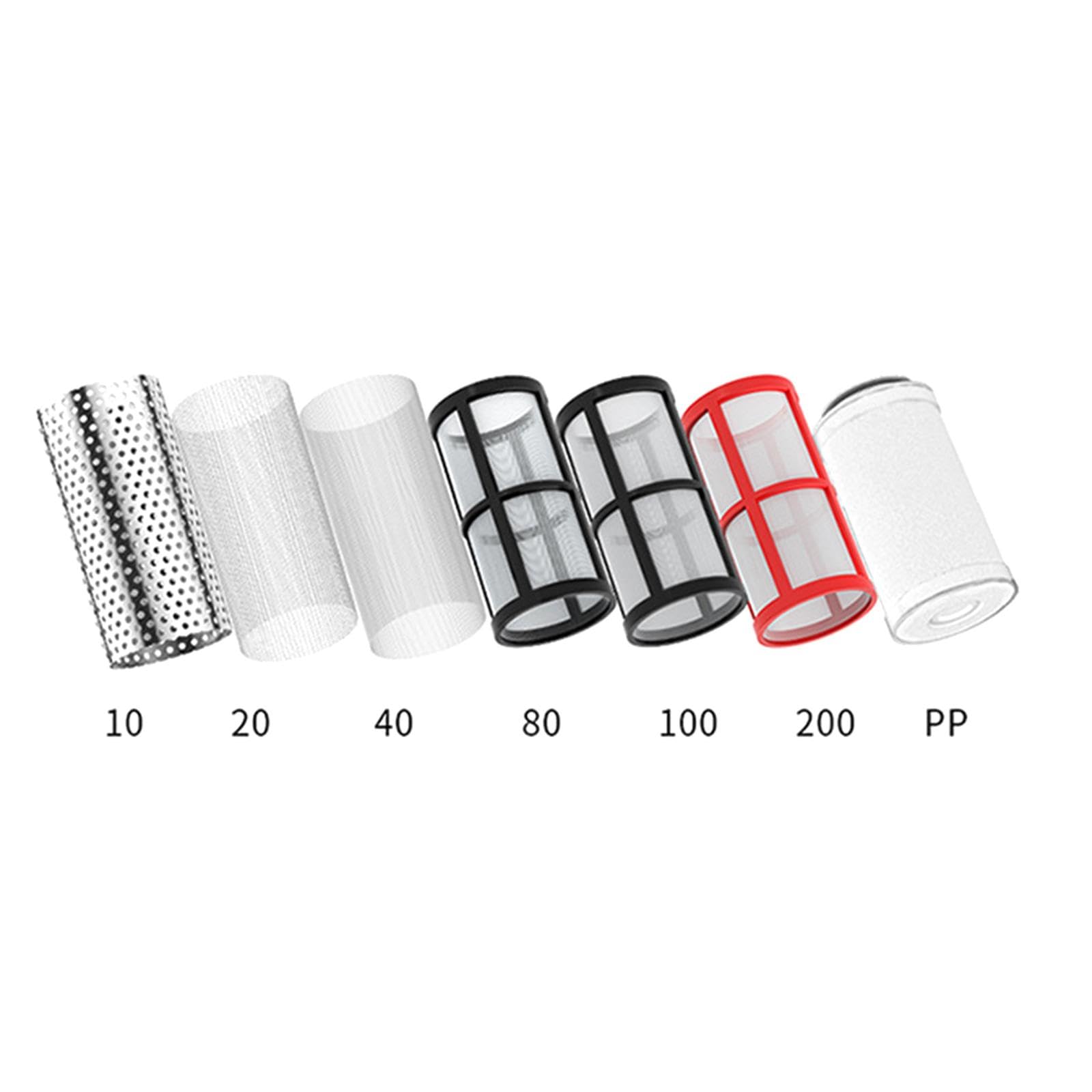 F Fityle Filtre D'Aquarium Puissant Accessoire Interne Transparent Anneau en Silicone Étanche Pompe Professionnelle et Système de Nettoyage Facile Adapté pour, 10 Mailles
