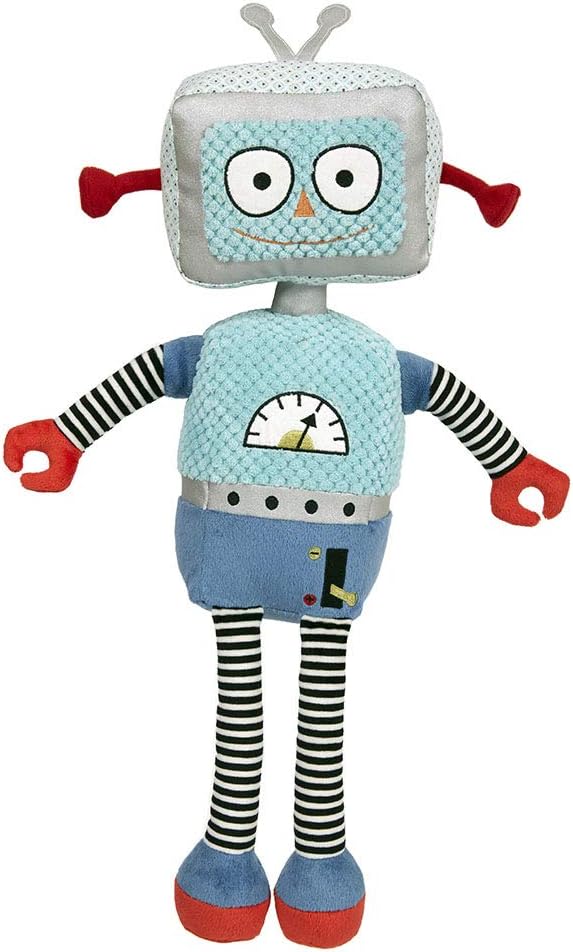 Wilberry - Robots - Light Blue Robot Soft Toy - WB003602
