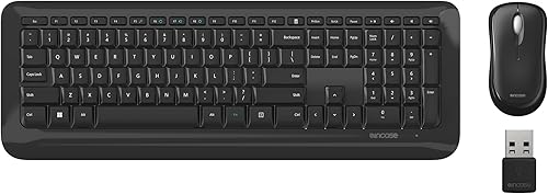 Incase Combo de teclado y mouse de escritorio 850 - Diseñado por Microsoft - Conexión inalámbrica, seguimiento de precisión, cifrado inalámbrico AES