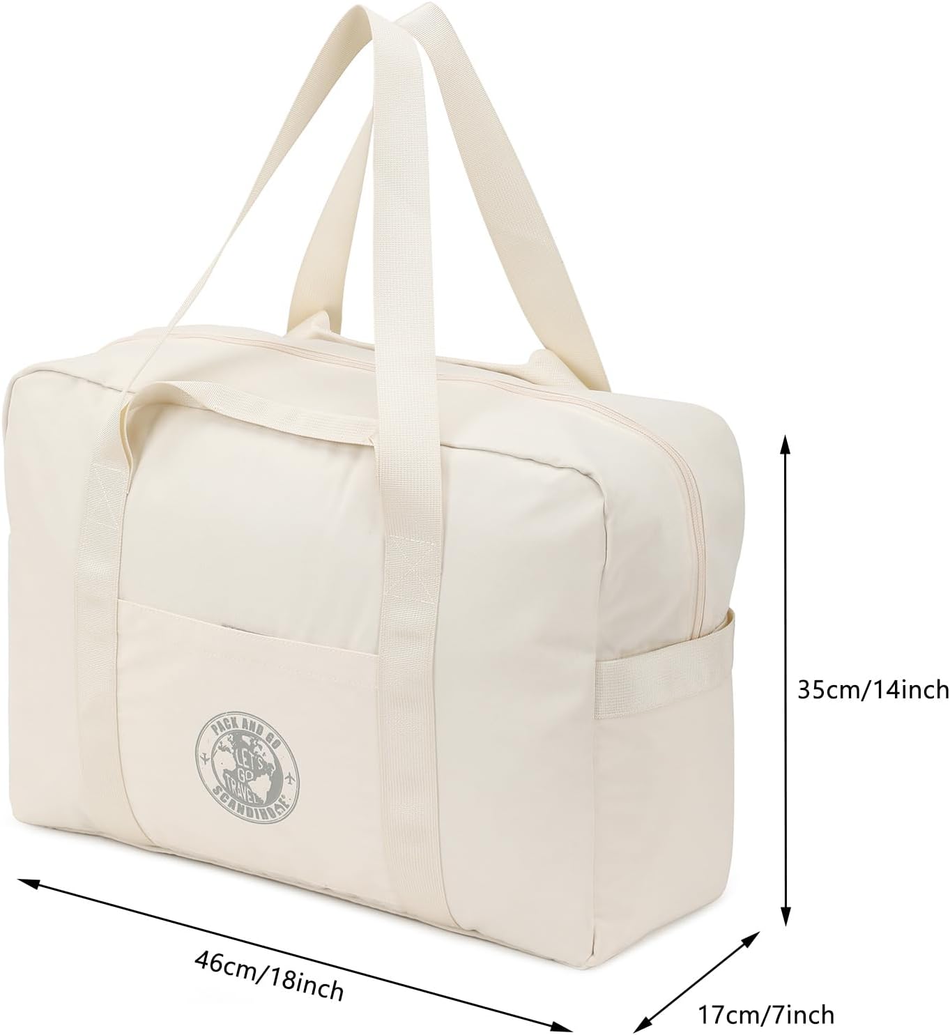 Travel Duffel Bag Weekender Overnight Bag, Sports Gym Bag Carry On Tote Bag for Men Women Scandihome Series
