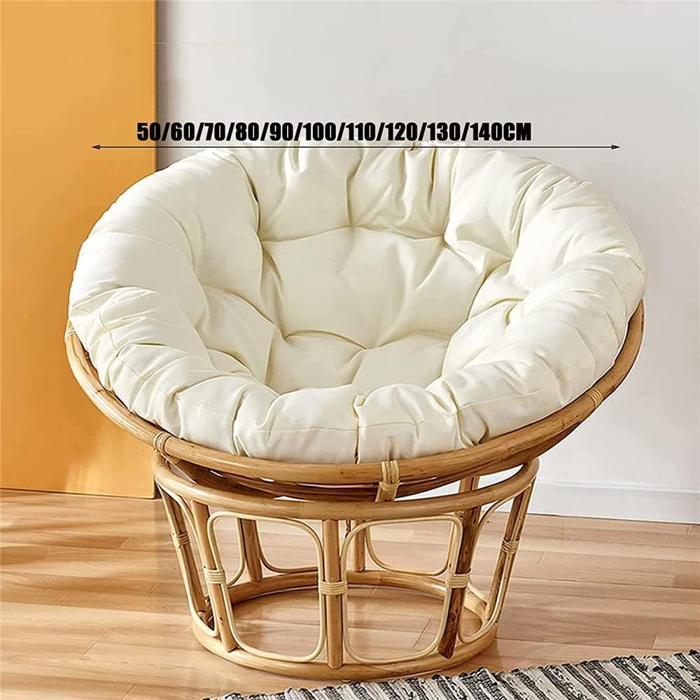 Rattan-Schaukelkissen für den Außenbereich, 90 x 90 cm, wetterbeständig, Hängesessel, bequemes Terrassenmöbel-Zubehör für Garten, Entspannung und Freizeit